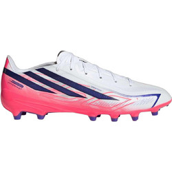 Adidas F50 Hyperfast League AG HP7167 Ποδοσφαιρικά Παπούτσια με Τάπες Λευκά Ροζ