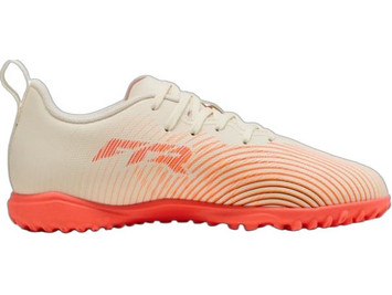 Puma Future 9 Play TF 109198-01 Παιδικά Ποδοσφαιρικά Παπούτσια με Σχάρα Μπεζ Πορτοκαλί