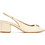 Guess Calide2 Γόβες Slingback Λουστρίνι με Χοντρό Χαμηλό Τακούνι Εκρού FLTCL2PAF05