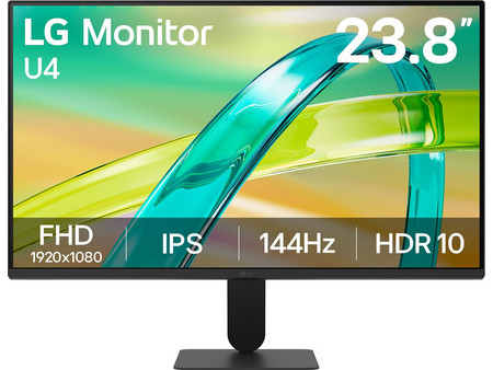 LG UltraGear 24U411B-B IPS HDR Gaming Monitor 23.85" 1920x1080 FHD 144Hz 5ms