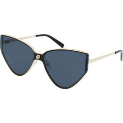 Invu INIB12410 A Γυναικεία Γυαλιά Ηλίου Cat Eye Μεταλλικά Χρυσά με Μαύρο Φακό
