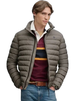 Superdry Ανδρικό Μπουφάν Χειμωνιάτικο Puffer Καφέ M5012527A-M7Q