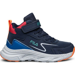 Fila Strong 4V Παιδικά Sneakers Μποτάκια Navy Μπλε Κόκκινα 3AF63005-240