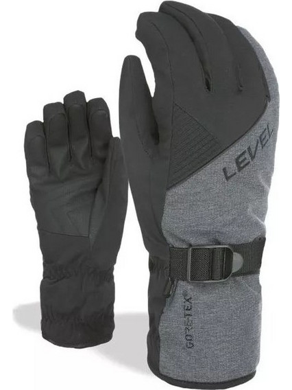 Level Trouper Αδιάβροχα Γάντια Σκι & Snowboard με Μεμβράνη Gore-Tex Μαύρα Γκρι