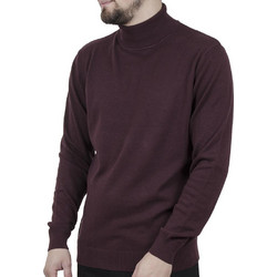 Double Ανδρική Πλεκτή Μπλούζα Ζιβάγκο Μπορντό KNIT-49