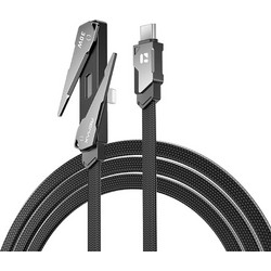 Remax CB53 Braided Angle 90° Flat USB-C to Lightning Cable 30W 1.2m Black