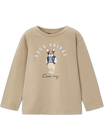 Mayoral Παιδικό T-Shirt Μακρυμάνικο Μπεζ 16-04021-065