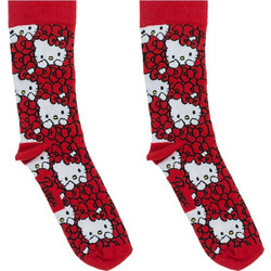 Parex Hello Kitty Βαμβακερές Γυναικείες Κάλτσες Κόκκινες με Σχέδια 50234000