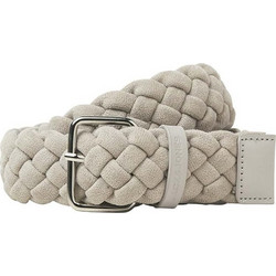 Jack & Jones Ανδρική Ζώνη Υφασμάτινη Πλεκτή Εκρού 12270597