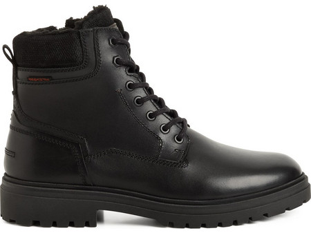 Marco Tozzi Ανδρικά Αρβυλάκια Δερμάτινα Μαύρα με Γούνα 2-15219-47-022