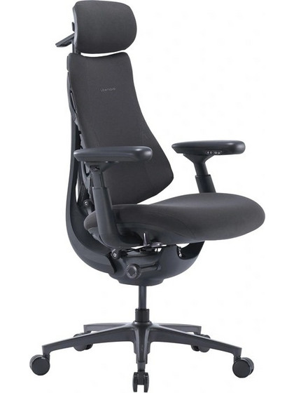 LiberNovo Omni Pro 48 Καρέκλα Διευθυντική με Προσκέφαλο Ανάκλιση και Ρυθμιζόμενα Μπράτσα Μαύρη GROC1-PRO