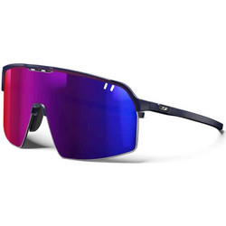 Julbo J5901512 Ανδρικά Γυαλιά Ηλίου Μάσκα Κοκάλινα Μαύρα με Μπλε Φακό