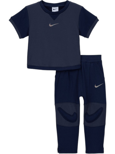 Nike Ready Βρεφικό Σετ Φόρμας Καλοκαιρινό Navy Μπλε 56M651-U90