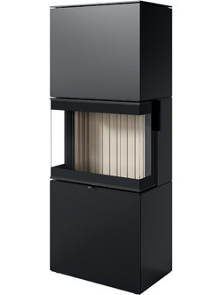 Spartherm Largo L Steel Copper Black Eboris 1300 Ατσάλινη Ξυλόσομπα Αερόθερμη 11.4kW