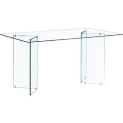 Possina Τραπέζι Τραπεζαρίας Crystal Γυάλινο 162799499