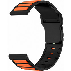 Hoco WH27 Λουράκι Σιλικόνης Black / Orange (Universal 22mm)