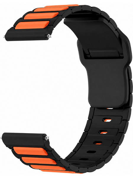 Hoco WH27 Λουράκι Σιλικόνης Black / Orange (Universal 22mm)
