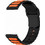 Hoco WH27 Λουράκι Σιλικόνης Black / Orange (Universal 22mm)
