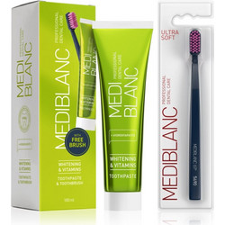 Mediblanc Whitening & Vitamins Οδοντόβουρτσα + Οδοντόκρεμα 100ml
