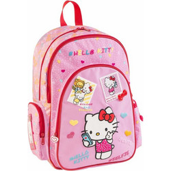 Graffiti Hello Kitty Σχολική Τσάντα Πλάτης Ροζ 68221
