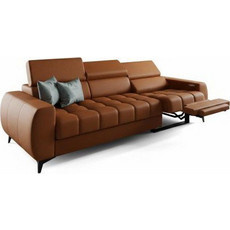 PoliHome Calyra Relax Lthr Τριθέσιος Καναπές Δερματίνη Ταμπά 263x97x95cm 163076259