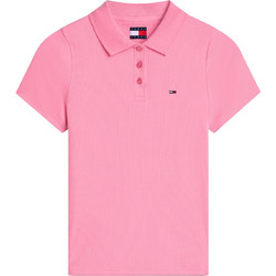 Tommy Hilfiger Γυναικεία Μπλούζα Polo Κοντομάνικη Φούξια DW0DW22327-TOU