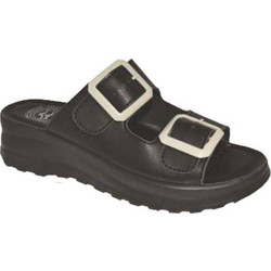 Fly Flot Γυναικείες Παντόφλες Καλοκαιρινές Flatforms Ανατομικές Αντιολισθητικές Μαύρες 88241