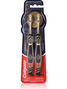 Colgate Harry Potter Soft Παιδικές Οδοντόβουρτσες 2τμχ Μαύρες