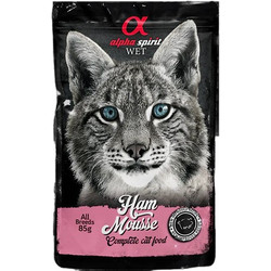 Alpha Spirit Adult Mousse with Ham 85gr