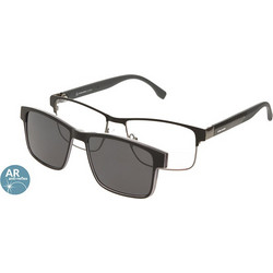 Solano CL10196 E Ανδρικός Σκελετός Γυαλιών Οράσεως με Clip-On Κοκάλινος Μαύρος