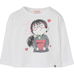 Boboli Παιδικό T-Shirt Μακρυμάνικο Λευκό 344078-1111