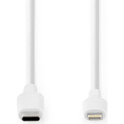 Nedis CCGL39650WT20 Angle 90° USB-C to Lightning Cable 2m White
