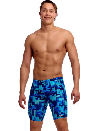 Funky Trunks You Blued Αθλητικό Ανδρικό Μαγιό Βερμούδα με Σχέδια Royal Blue FTS003M72374