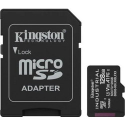 Kingston Industrial microSDXC 128GB Class 10 U3 V30 UHS-I A1 + Adapter