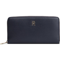 Tommy Hilfiger Μεγάλο Γυναικείο Πορτοφόλι με Φερμουάρ Navy Μπλε AW0AW17744-DW6