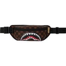 Sprayground Sharks In Paris Τσαντάκι Μέσης Καφέ B9309