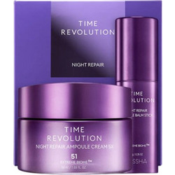 Missha Time Revolution Night Repair Cream & Ampoule Balm Set