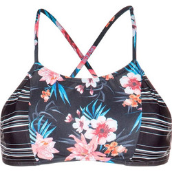 Protest SAMURAI 20 Bikini Top Μπουστάκι Floral Μαύρο Πολύχρωμο 7610201-832