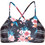 Protest SAMURAI 20 Bikini Top Μπουστάκι Floral Μαύρο Πολύχρωμο 7610201-832