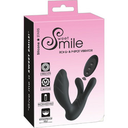 You2Toys Smile RC G-& P-Spot Διπλός Δονητής για Ζευγάρια με Τηλεχειριστήριο 11cm Μαύρος