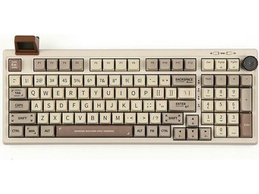 Epomaker RT100 Ασύρματο Μηχανικό Gaming Πληκτρολόγιο με Wisteria Διακόπτες RGB Beige