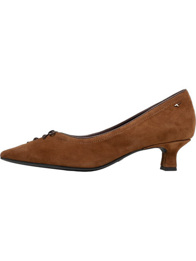 Tamaris Γόβες Suede με Λεπτό Χαμηλό Τακούνι Καφέ 1-22352-47-392