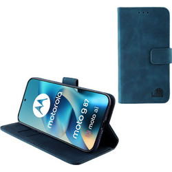 Lime Essential Wallet Θήκη Σκούρο Μπλε (Moto G87 5G XT2621-6)