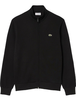 Lacoste Ανδρική Ζακέτα Φούτερ με Φερμουάρ Μαύρη SH8870-031