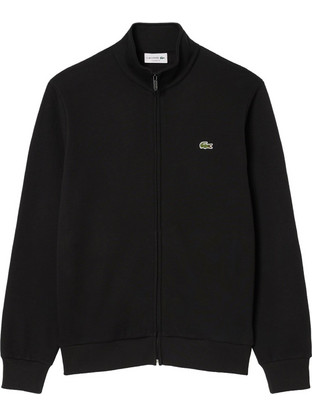 Lacoste Ανδρική Ζακέτα Φούτερ με Φερμουάρ Μαύρη SH8870-031