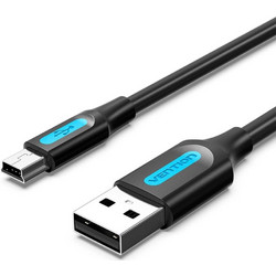 Vention COMBI Καλώδιο USB-A Male 2.0 to USB-B Male 3m Black