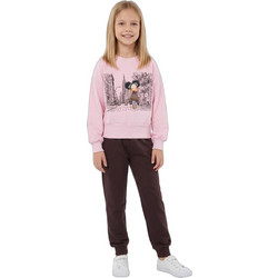 Joyce Παιδικό Σετ Φόρμας Ροζ Καφέ 2663162-PINK