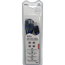 097978 Καλώδιο USB-B Mini Male 2.0 to 2xUSB-A Male 0.5m Black