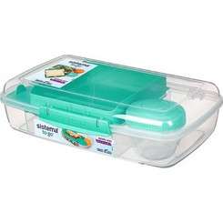 Sistema Bento Box To Go Δοχείο Φαγητού Πλαστικό Κατάλληλο για Φούρνο Μικροκυμάτων 150ml Διαφανές Πράσινο Mint