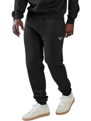 Reebok Ανδρικό Παντελόνι Φόρμας με Λάστιχο Μαύρο 100265183